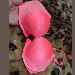 Victoria secret 34D orange bra push up very sexy